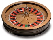 This single zero European Roulette wheel is made by Cammegh, a well-regarded roulette manufacturer.