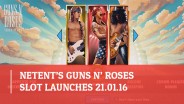 Net Entertainment releases Guns NRoses video slot.